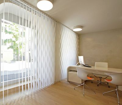 Vertical Blind Systems, SG 2950, Multi Shadow, Doctor's Office, Zug, Switzerland, Vertical Waves