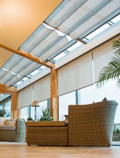 Skylight Shading Systems, SG 2190, Multiscreen 1-10%, Room shot "Seven Boxes", Wiltshire, United Kingdom