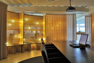 Curtain Systems, Colorama 2, Room shot "Pius Schäfler", Gossau, Switzerland, Wave